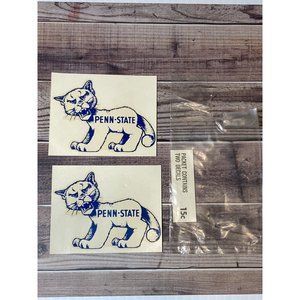 Vintage 1950’s Penn State Nittany Lions PSU University Football Decal Pack Of 2